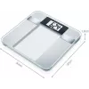 Beurer BG 13 Square grijs, transparant elektronische personenweegschaal