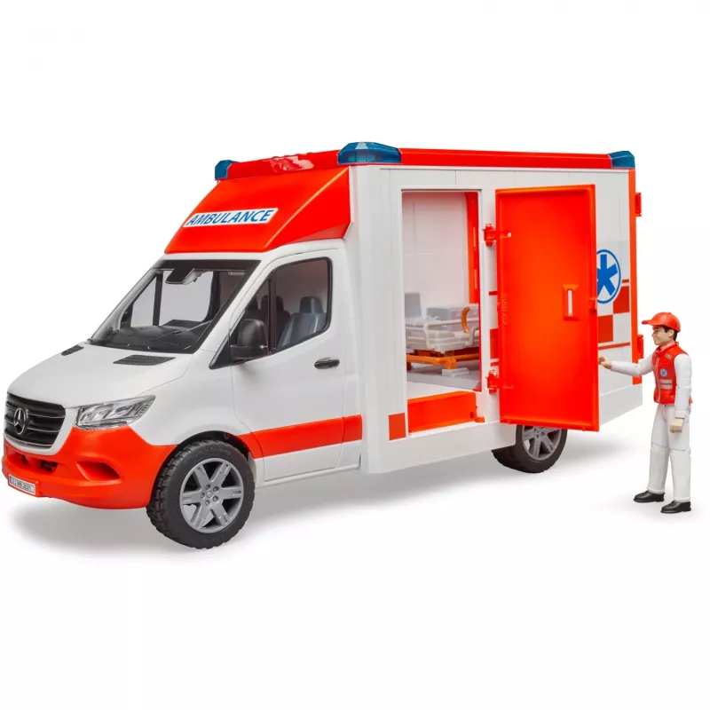 Bruder 1/16 Mercedes-Benz Sprinter ambulance met bestuurder