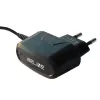 Reisoplader Beline Beli0013 microUSB 1A zwart – compacte 1A USB-wandvoeding