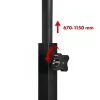Maclean mobiele laptoptisch, zwart, 80x60 cm, max. 50 kg, in hoogte verstelbaar 67-115 cm, MC-124 B
