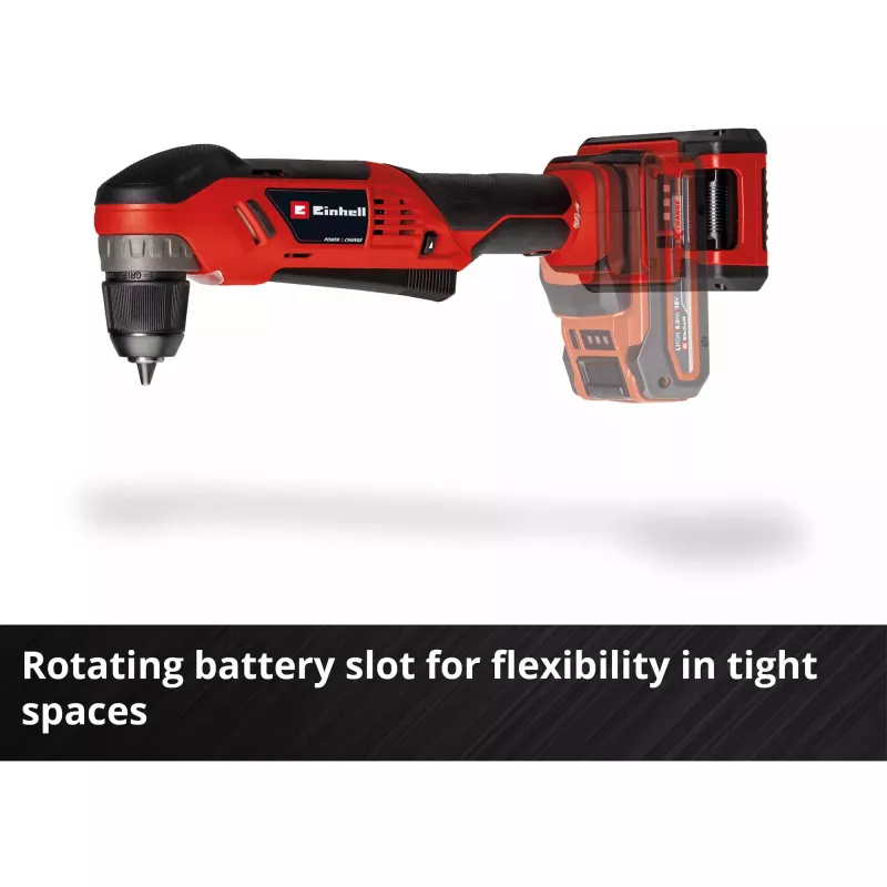 Einhell TE-AD 18 Li Solo accu-haakse boormachine, Power X-Change, 18 V, 45 Nm, zonder accu en lader, rood/zwart