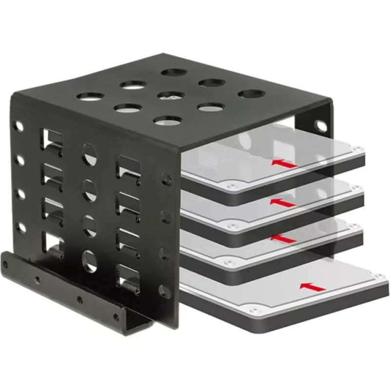 DeLOCK 18271 inbouwframe 4 x 2,5-inch drives in 3,5-inch bay