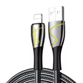 USB-oplaad- en datakabel Joyroom S-2030K6, 2,4 A, 2 m, zwart