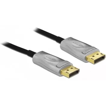 DeLOCK - DisplayPort-kabel - DisplayPort (M) naar DisplayPort (M) - DisplayPort 1,4 - 15,0 m - ondersteunt 8K UHD (7680 x 4320) - zwart (85886)