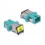 Glasvezelkoppeling DeLOCK 86890 SC simplex bus naar SC simplex bus multimode aqua