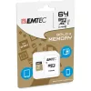EMTEC Gold+ - flashgeheugenkaart (SD-adapter inbegrepen) - 64 GB - Class 10 - microSD - goud (ECMSDM64GXC10GP)