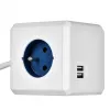 Allocacoc 2402BL/FREUPC stekkerdoos 1,5 m 4 AC-stopcontacten binnen blauw, wit