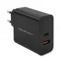 Qoltec 52380 Super Quick PD-oplader | 1xUSB-C | 1xUSB | 65W | 5-20V | 1,5-3,25A | zwart