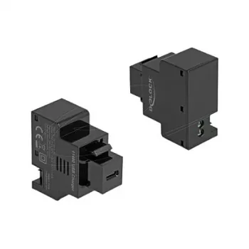 Keystone-module DELOCK USB-C Power Delivery 20W zwart