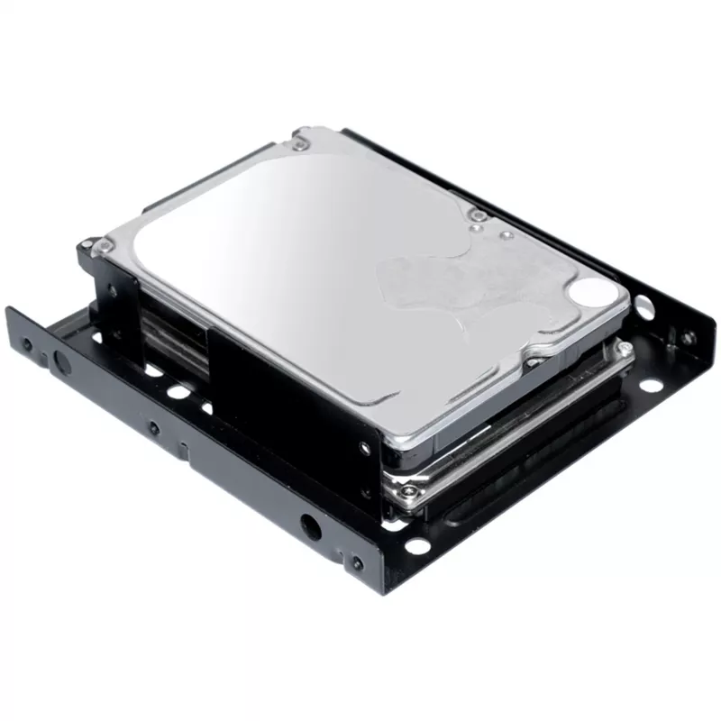 Montageframe ultron intern 2x2.5 SSD/HDD metaal zwart (377215)