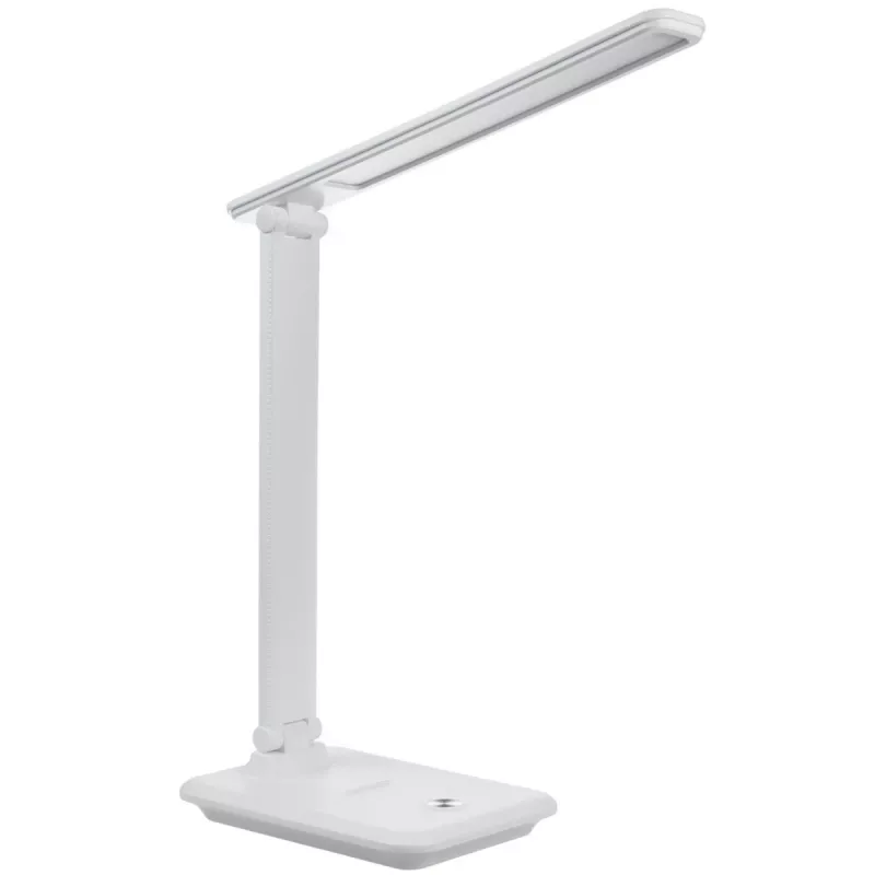 LED-bureaulamp MACLEAN MCE614W 9 W, wit, kantelbaar en dimbaar