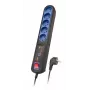Stekkerdoos Lestar LFT 2005 — 5 Type-F-stopcontacten, 2,5 m kabel, grijs/zwart