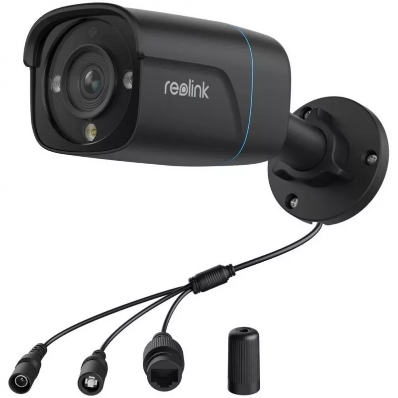 Reolink P330 4K IP-beveiligingscamera, 8 MP 3840 x 2160, voor binnen en buiten, ingebouwde microfoon, 30 m nachtzicht, zwart