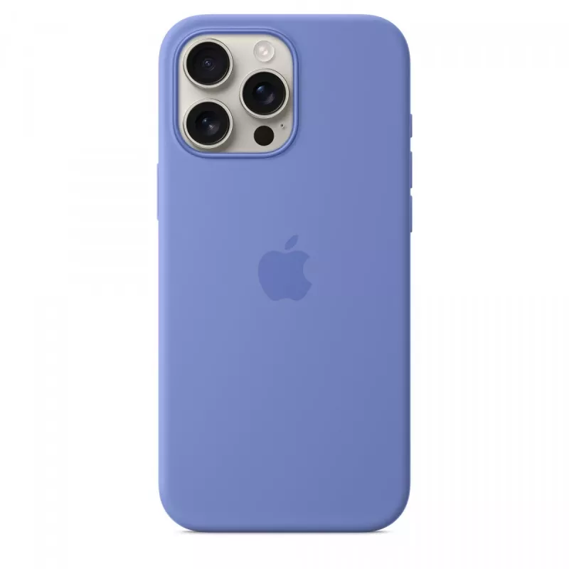 iPhone 16 Pro Max siliconen case met MagSafe - periwinkle