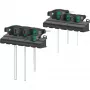 454/7 HF Set 1 dwarsgreep-schroevendraaiers + rack, 7-delig (zwart/groen, met vasthoudfunctie)
