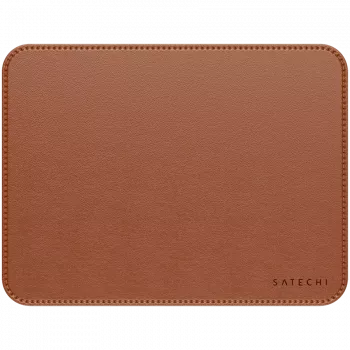 Satechi Premium muismat – muismat van veganistisch leer (bruin)