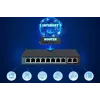Extralink PoE-switch CERES 8x 100Mb/s PoE/PoE+, 2x RJ45 uplink 100Mb/s, 96W