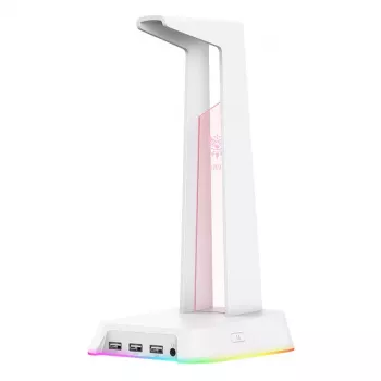 Gaming-standaard Onikuma ST-2 wit in hoogte verstelbaar, compatibel met verschillende consoles