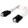 FD 3 flatkabel e+p 0,2 m bus/bus wit 75 Ω