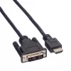 ROLINE adapterkabel HDMI naar DVI-D (Single Link) - 1,5m - zwart (11.04.5516)