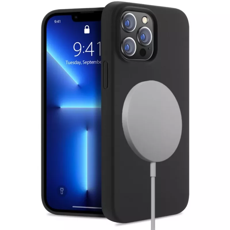 StyleShell Shock, telefoonhoesje zwart, iPhone 16 Pro Max, compatibel met MagSafe