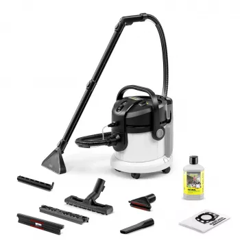 Stofzuiger | KÄRCHER | Ingangsvermogen 1000 W | Stofcapaciteit 4 L | Trommelzuiger | Reinigingswijze nat & droog | Stofreservoir zakloos | Kleur Zwart/Grijs/Wit | 1.081-155.0