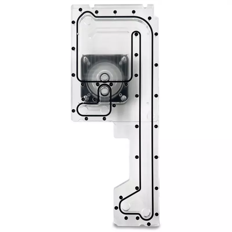 Stealkey Customs Distroplate voor Fractal Design North D4 — acryl reservoir (SW10099)