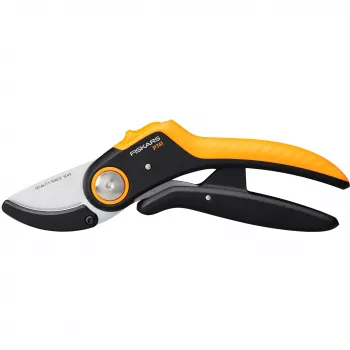 Takenschaar Fiskars Plus PowerLever aambeeld zwart oranje
