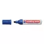 Permanentmarker Edding 500 beitelpunt blauw
