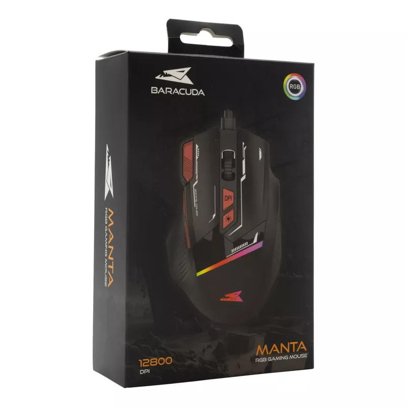 Muis Baracuda BGM-041 MANTA zwart USB