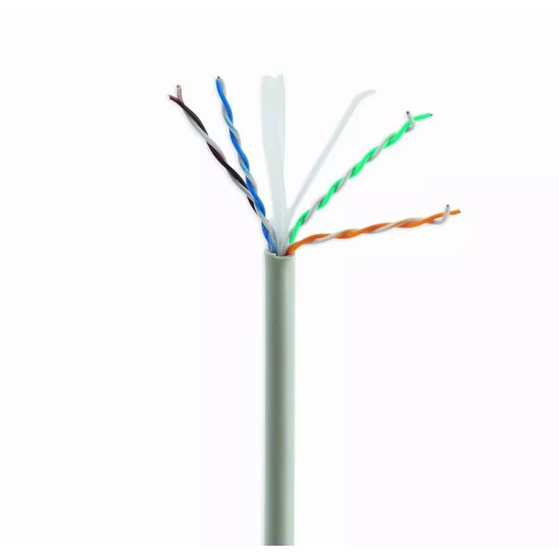 Netwerkkabel Gembird UPC-6004SE-SOL Cat6 RJ-45 op rol, 100 m, grijs