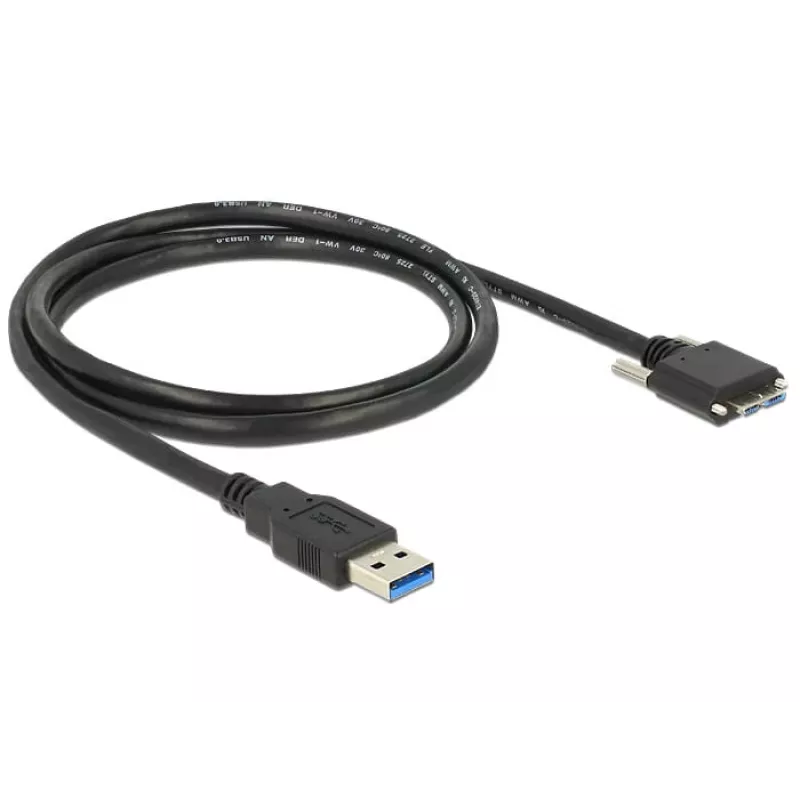 USB-kabel DeLOCK 1m USB 3.0 USB 3.2 Gen 1 Micro-USB B zwart