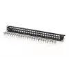 Modulair patchpanel, 24-poorts, voorzien van 24x DN-93615 (zwart, 1 HE, rack mount, afgeschermd)