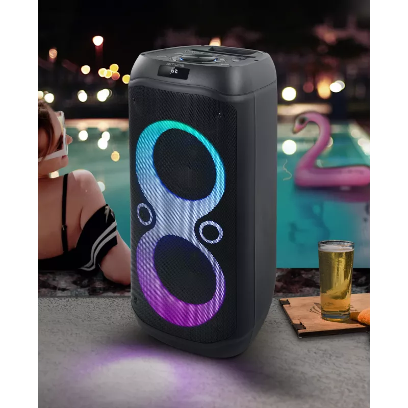 Muse M-1937 DJ draagbare/feestluidspreker Zwart 600 W