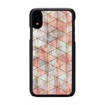 Telefoonhoesje iKins voor iPhone XR — diamantpatroon, zwart