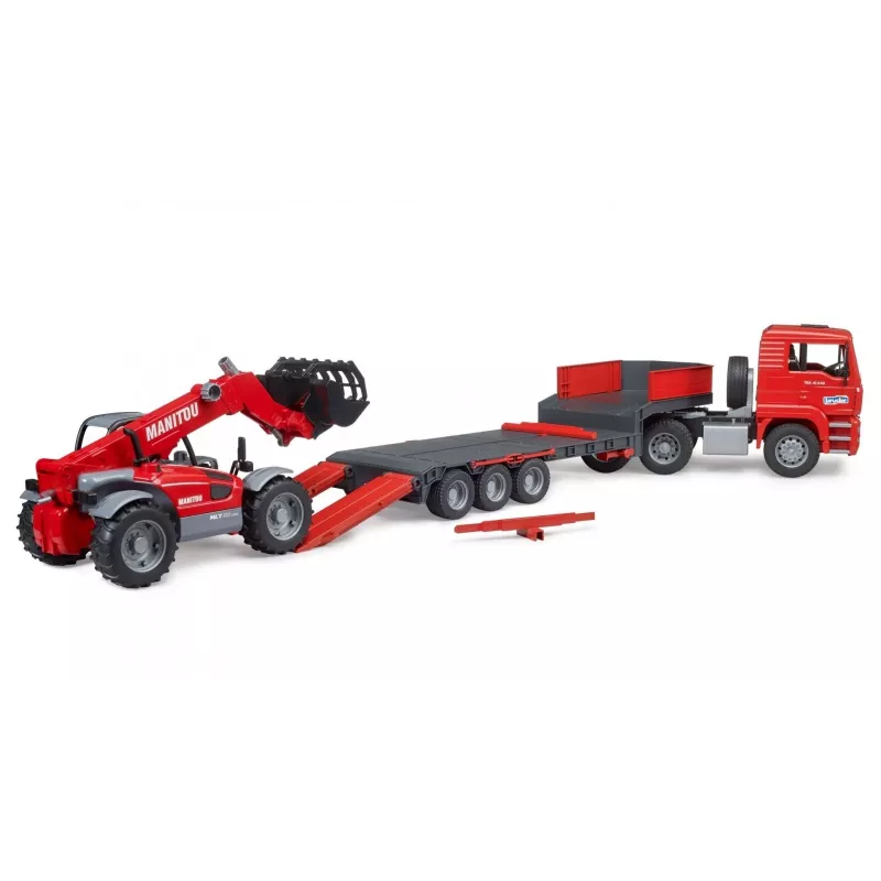 Voertuigset BRUDER MAN TGA laadwagen met Manitou-lader