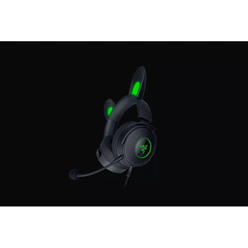Razer Kraken V2 Pro Kitty Edition – bedrade over-ear gaming-headset, zwart