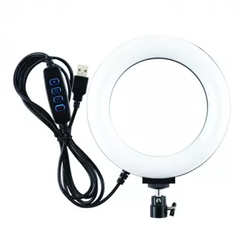 LED-ringlamp, 16 cm, USB