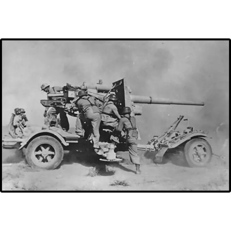 Constructieset Cobi bouwstenen 8,8-cm luchtafweergeschut met aanhanger – 360 onderdelen