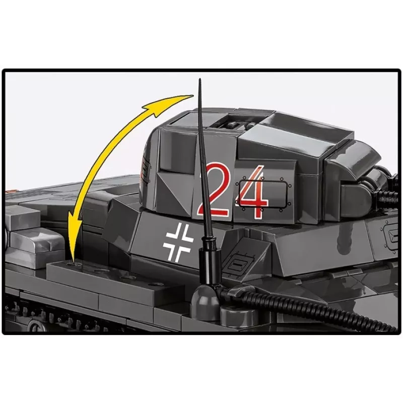 Bouwset Cobi Panzer I Ausf. B – 654 onderdelen, gedetailleerd modelbouwset