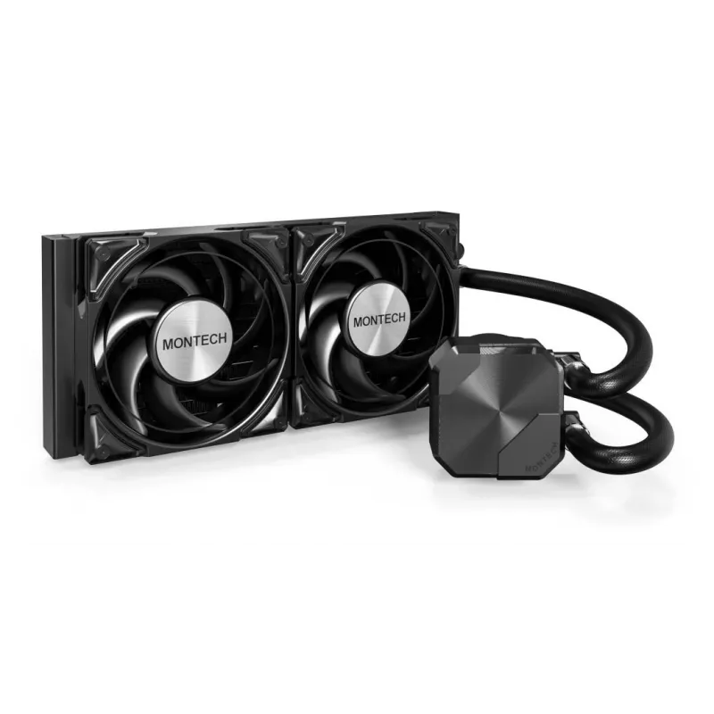 Montech HyperFlow Silent 240 processor all-in-one vloeistofkoeler 12 cm zwart 1 st.