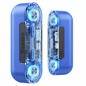 Draagbare elektrische kachel Ocoopa UT4103 blauw — 1500W compacte heteluchtkachel, 4 warmtestanden, aluminium