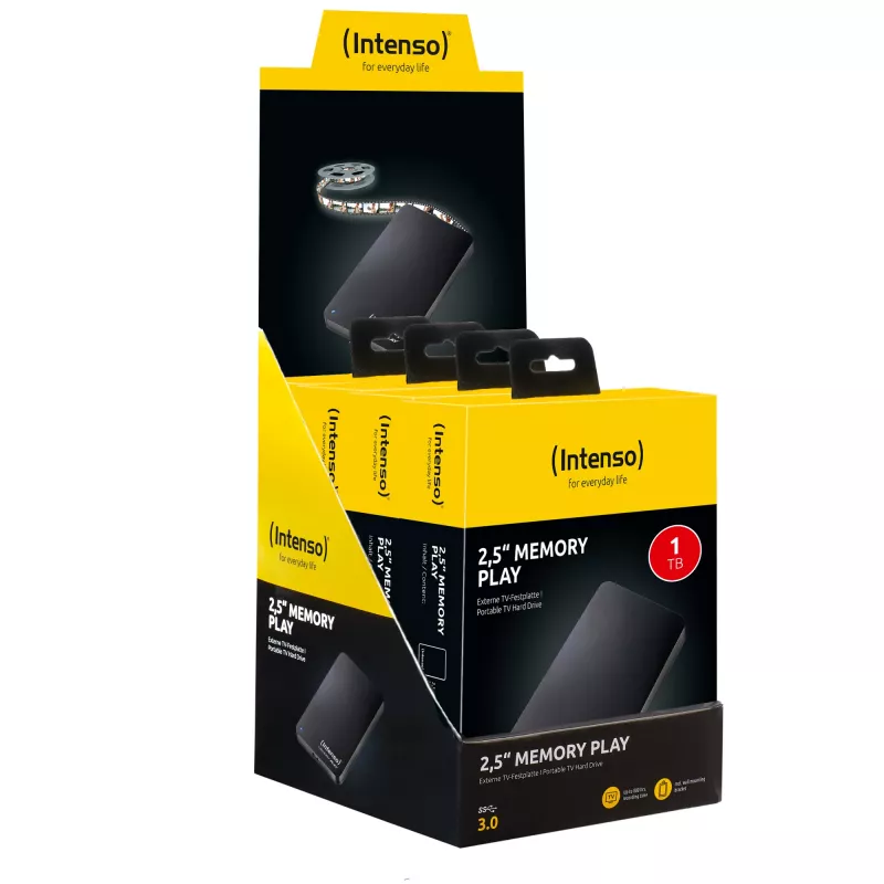 Externe harde schijf Intenso 1 TB USB 3.0 2,5 inch Memory Play