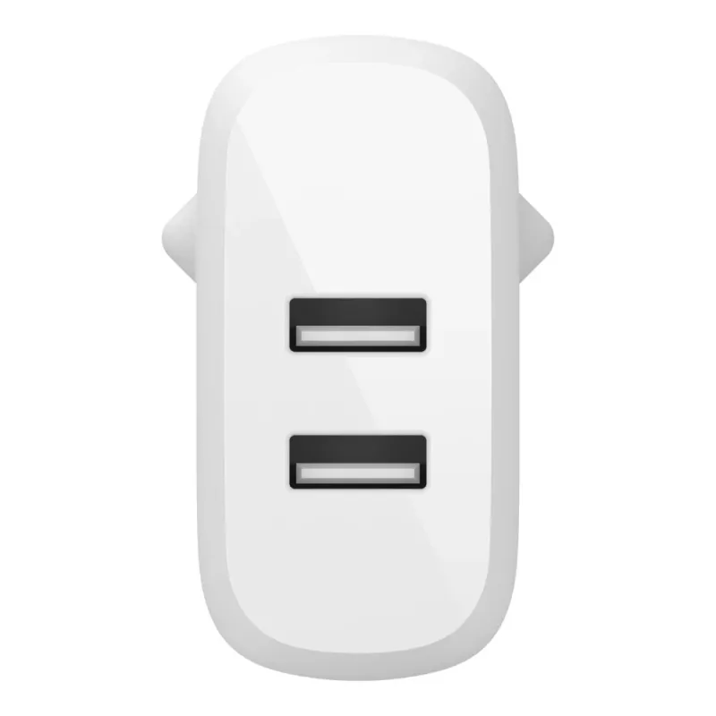 Belkin BOOST CHARGE - voeding - 24 watt - QC 3.0 - 2 uitgangen (USB) - wit (WCB002VFWH)