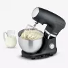 Keukenmachine Severin KM 3898 1000 W 5,5 L zwart geborsteld staal zilver