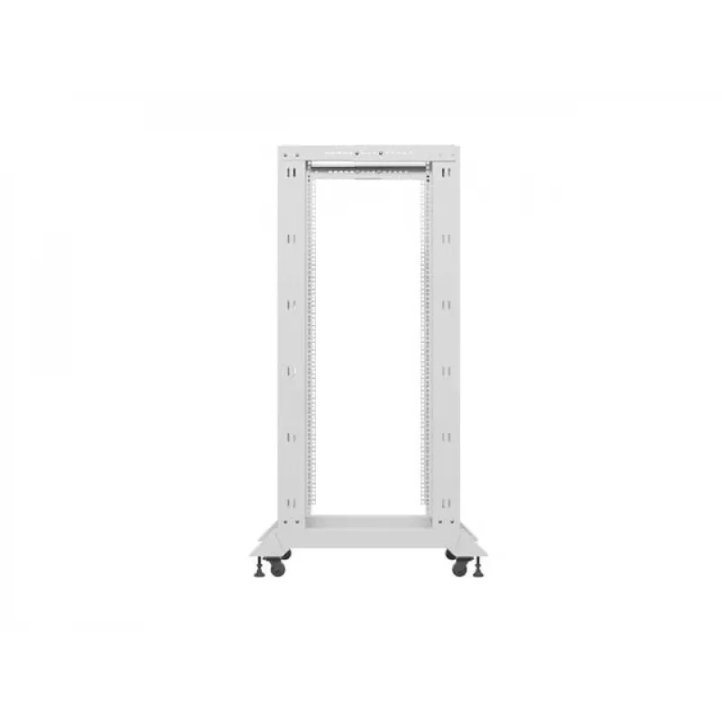 LANBERG 19 inch open rack 27U 600x800 mm grijs, 27U open-frame serverrack