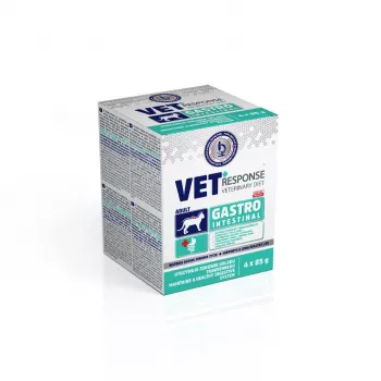 VET RESPONSE Gastrointestinal - natvoer voor katten - 4x85 g