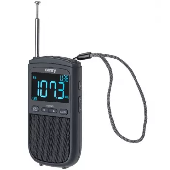 Camry | Draagbare miniradio | CR 1905 | Wekfunctie | Zwart