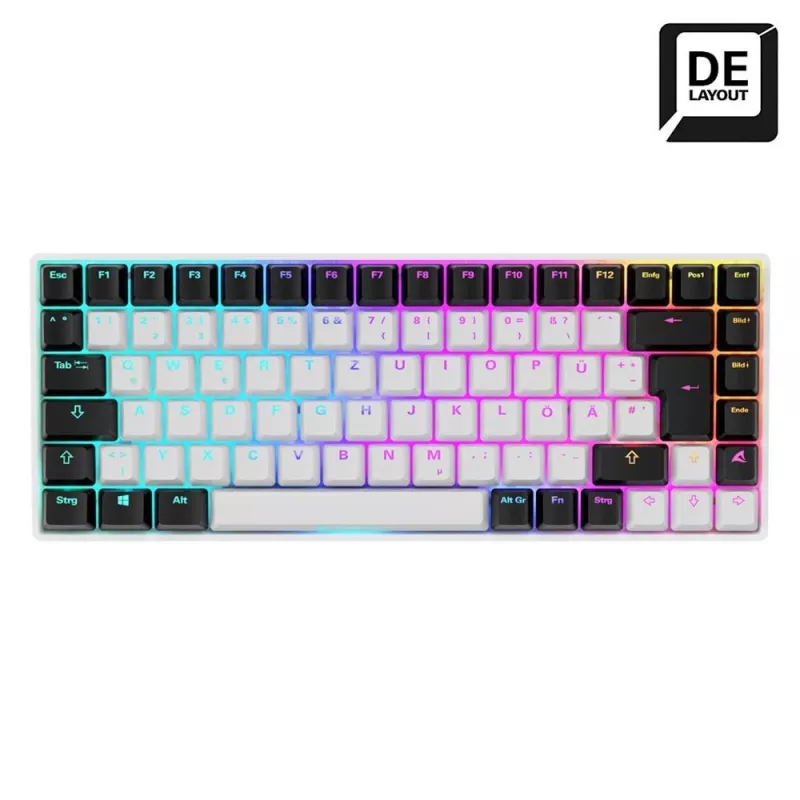 Toetsenbord Sharkoon SKILLER SGK50 S3 75% wit