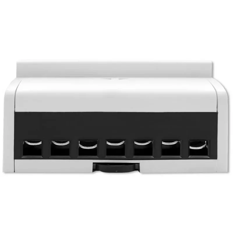 Qoltec driefasige bidirectionele elektronische meter | DIN-rail energieverbruiksmeter | 400V | 100A | LCD | 4P